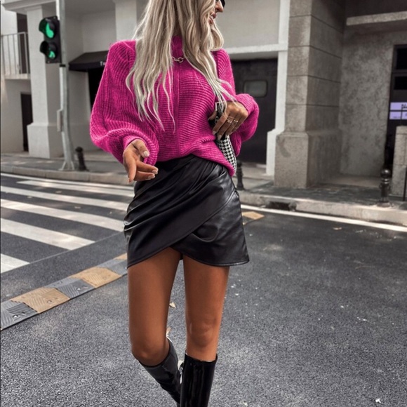 Cozy Batwing Sleeve Knit Sweater Top Pinn - Picture 6 of 6